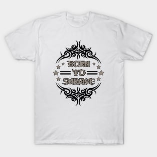 Born to Survive - Tribal Design T-Shirt